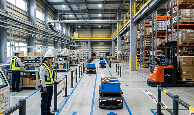 AGV・AMRとは？違いと倉庫設計への影響をわかりやすく解説
