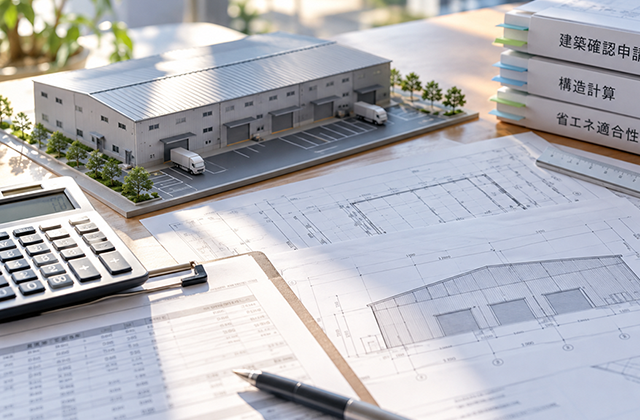 倉庫の建築確認申請費用はいくら？審査手数料・構造計算・省エネ適判を解説